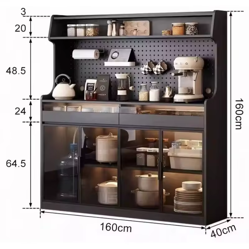 Étagères de cuisine, vitrines de salon, armoires anti-poussière, étagères de luxe, casiers de rangement pour chambre à coucher, meubles d'entrée d'angle pour adultes