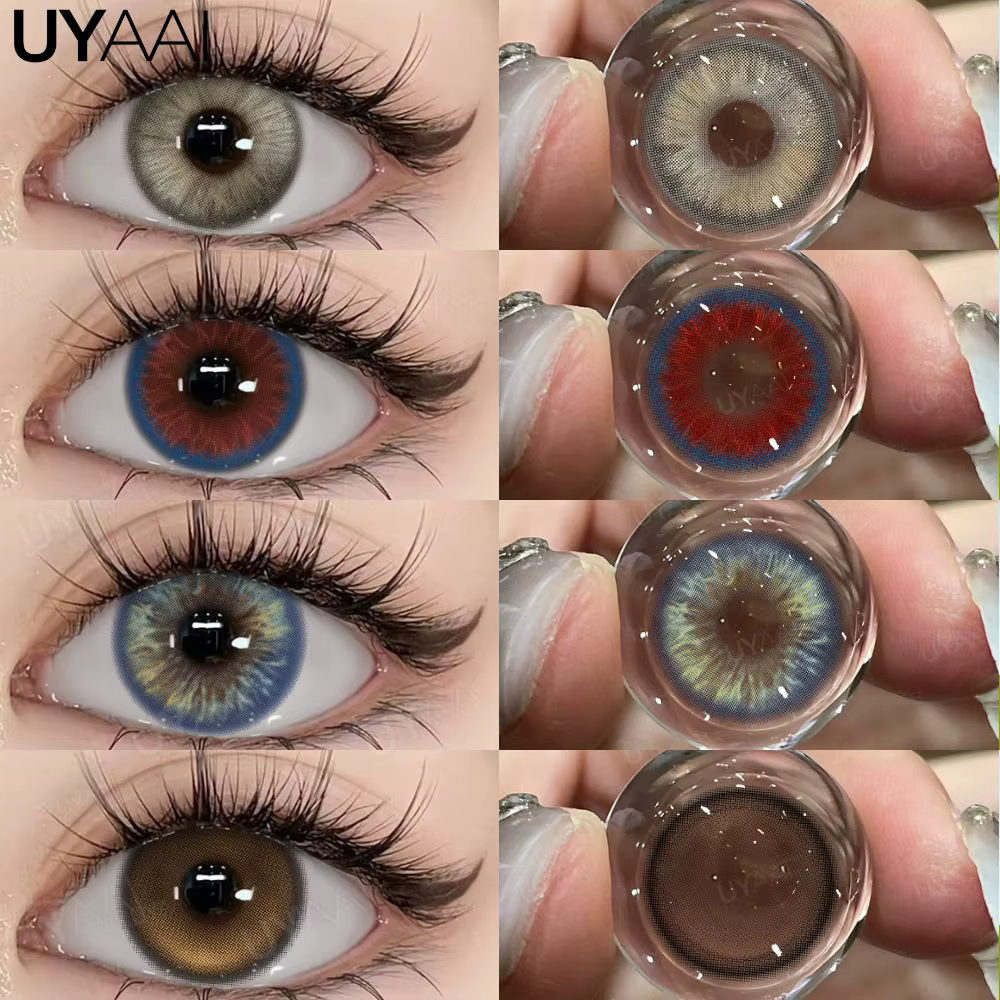 Lentilles de contact colorées UYAAI : bleues