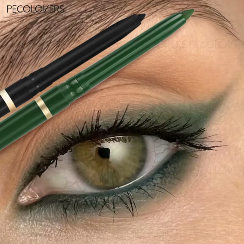 Eyeliner vert et noir, imperméable et résistant à la sueur