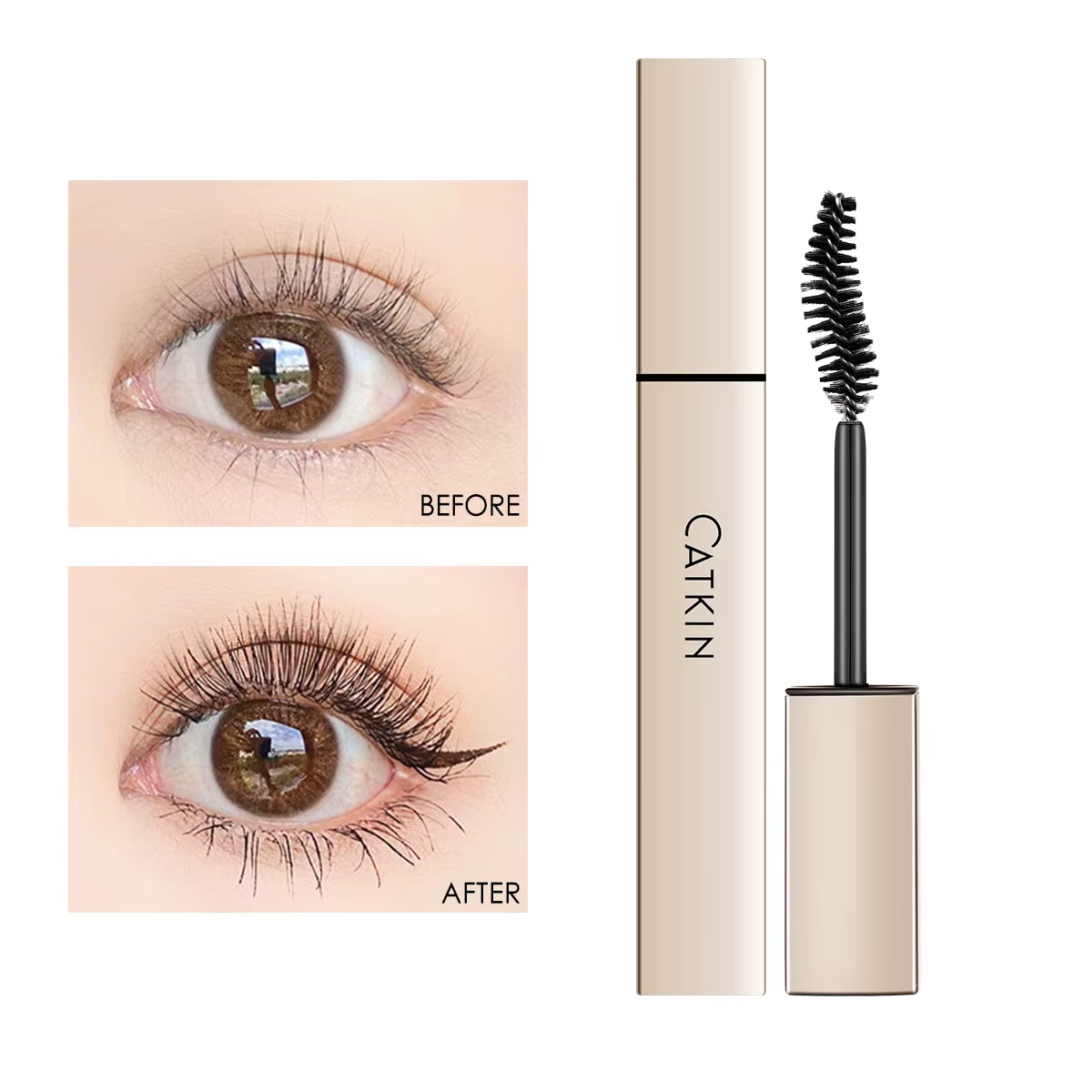 Mascara CATKIN Noir, Volumisant & Allongeant