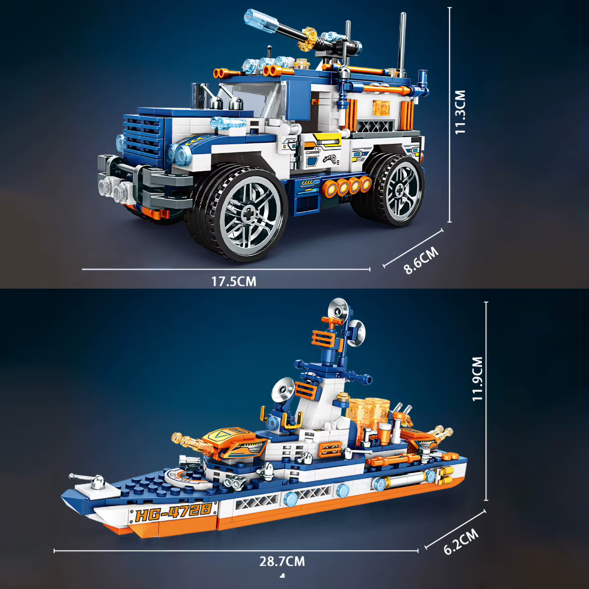Série Militaire : Maquettes de Blocs de Construction de Navires de Guerre, Porte-avions, Destroyers, Véhicules Blindés et Bateaux de Sauvetage, Assemblage Créatif DIY