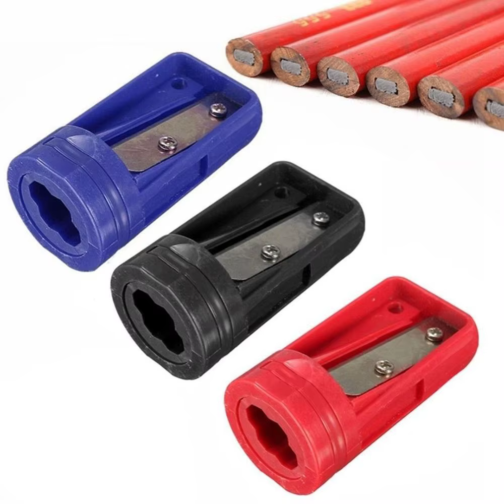 Outils de menuiserie manuels, coupe-crayon à bois portable, taille-crayon de charpentier pratique, bleu, affûtage étroit