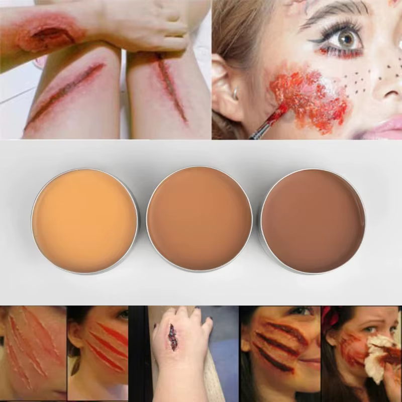 Cicatrice cire SFX effets spéciaux maquillage plaie peau