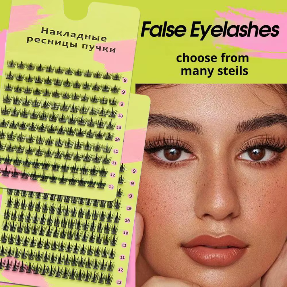 Faux-cils épais à 10 rangées