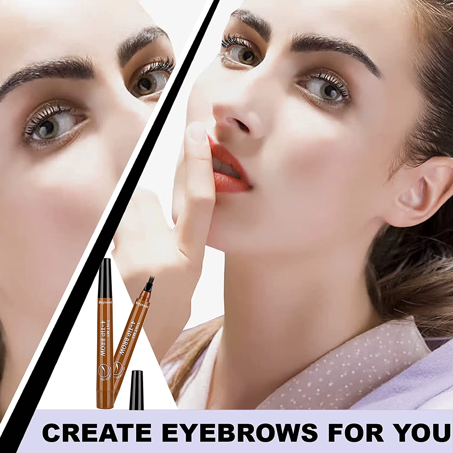 Crayon à sourcils liquide imperméable à l'eau