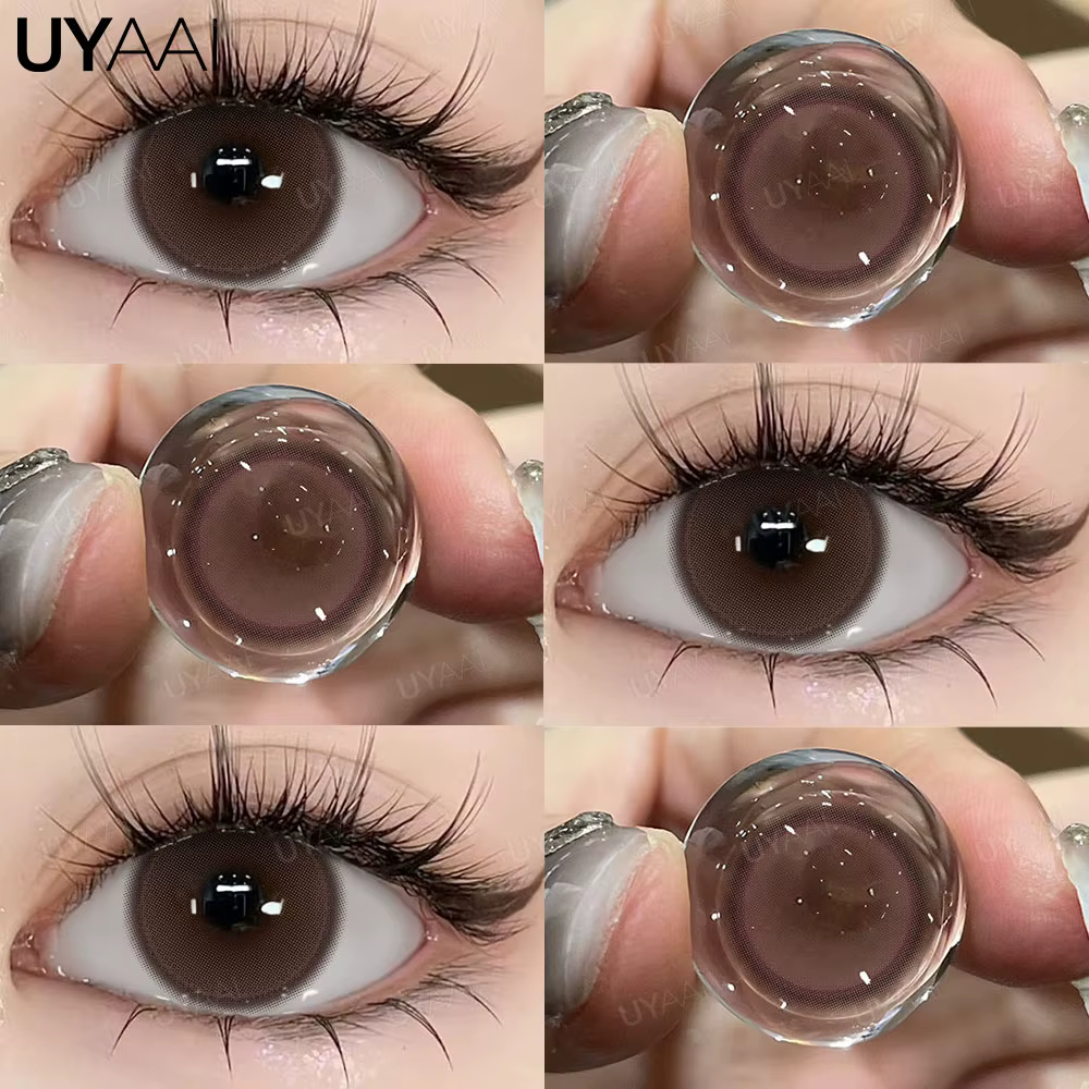 UYAAI 1 paire de lentilles de cosplay roses pour les yeux