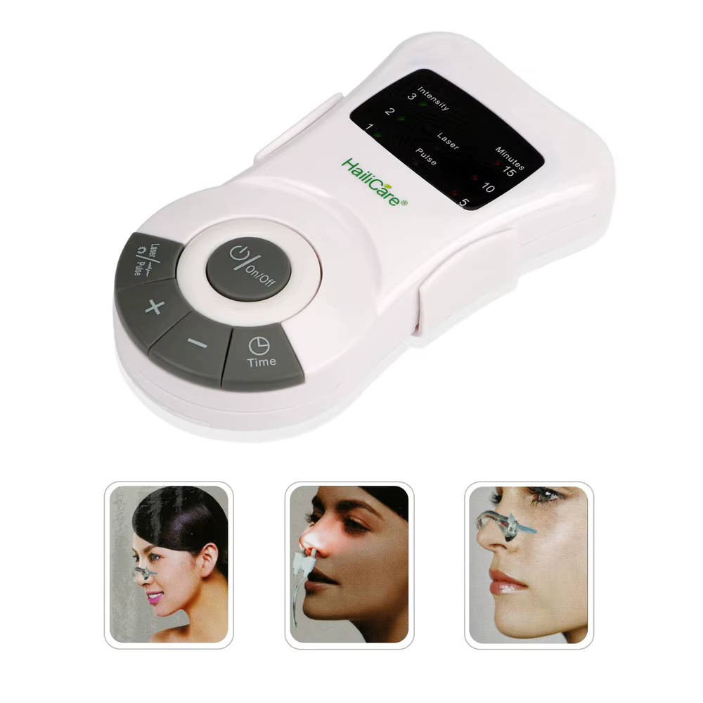 Soins du nez thérapie de rhinite soulagement des allergies Laser basse fréquence allergie rhinite sinusite dispositif de traitement Anti-ronflement Massage