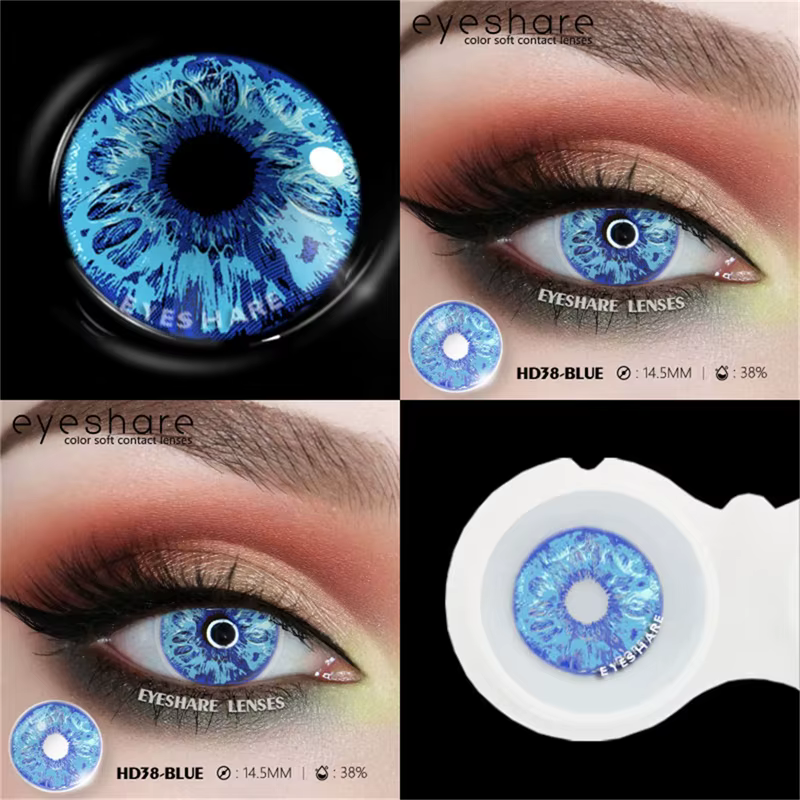 EYESHARE 1 paire de lentilles de Contact de couleur Cosplay pour les yeux