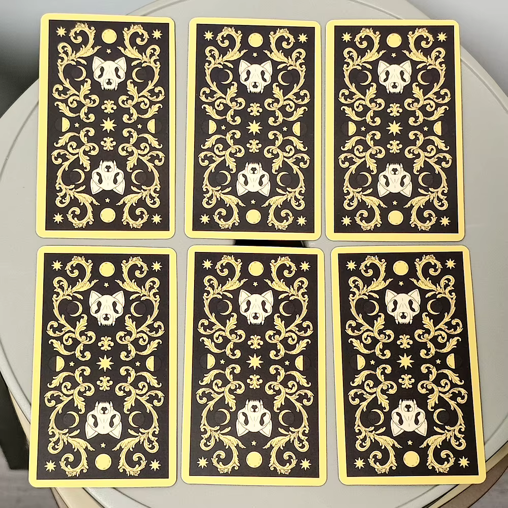 Les chats regulan le Tarot terrestre, jeu de 78 cartes, 10.3x6cm, pour l'édition espagnole Feline-Obsessed