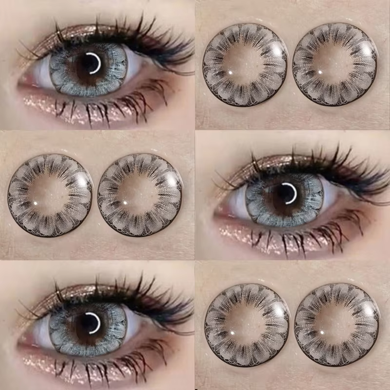 1 paire de lentilles de Contact de couleur pour les yeux