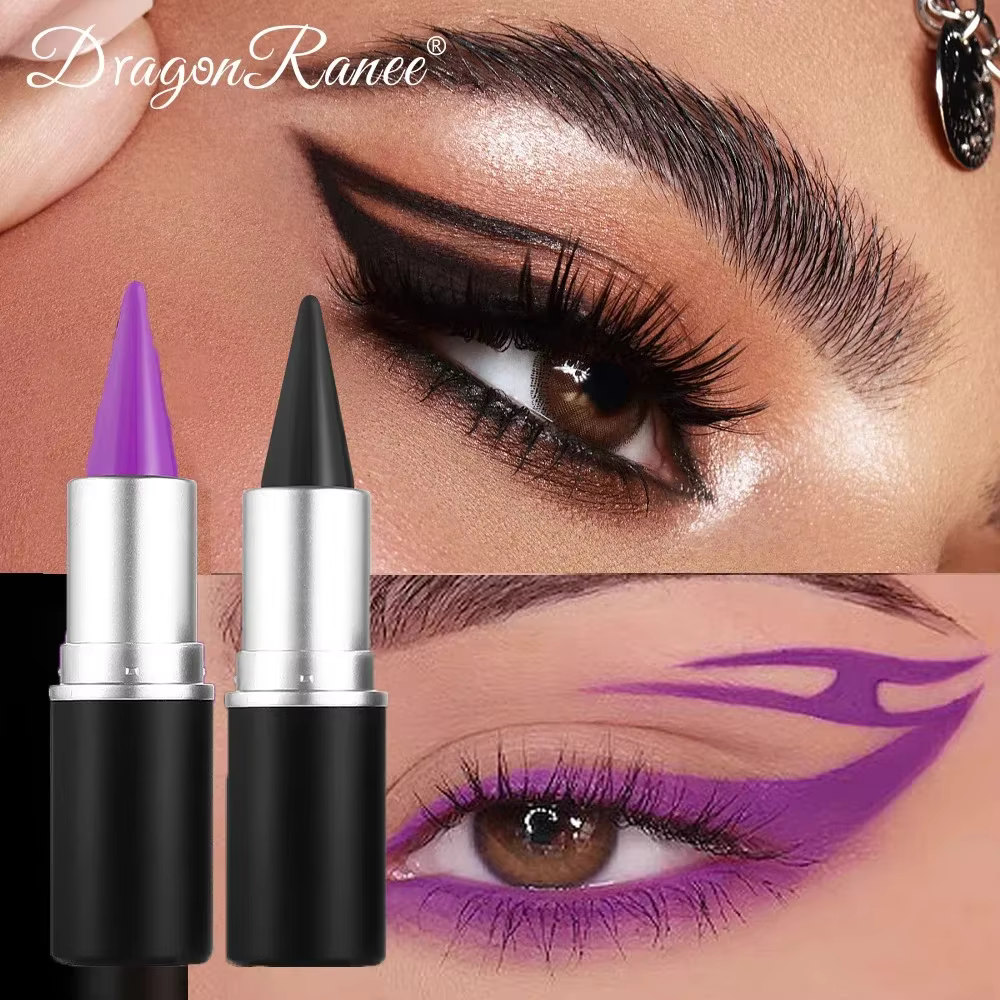 Stylo crème Eyeliner de couleur noir mat violet
