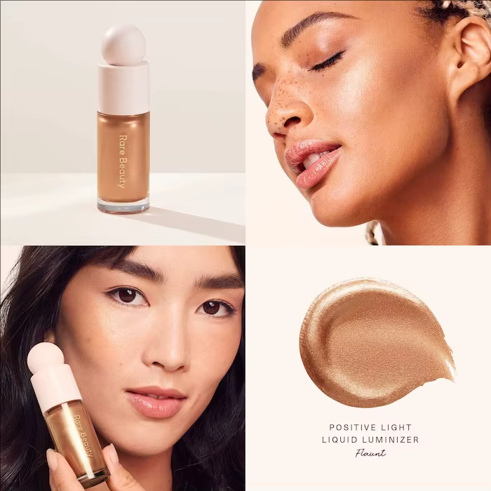Rare Beauty Enlumineur Liquide Scintillant Longue Tenue Imperméable Éclat Naturel Visage Corps Cosmétique Mélangeable pour Quotidien et Soirées