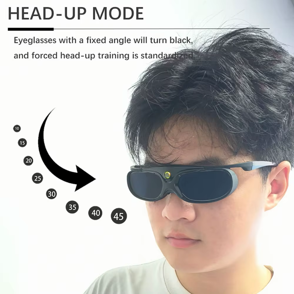 Lunettes réflexe Coordination oculaire Interférence visuelle entraînement tête haute Football basket-ball technologie intelligente lunettes d'entraînement
