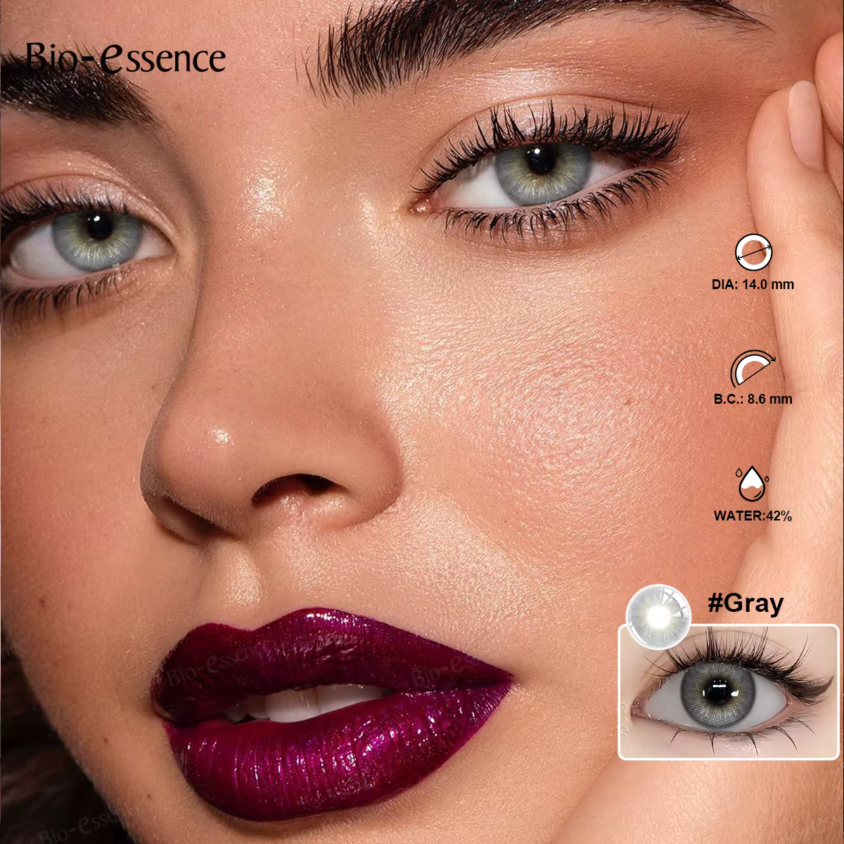 Bio-essence Nouvelles lentilles de contact Baby Blue pour les yeux