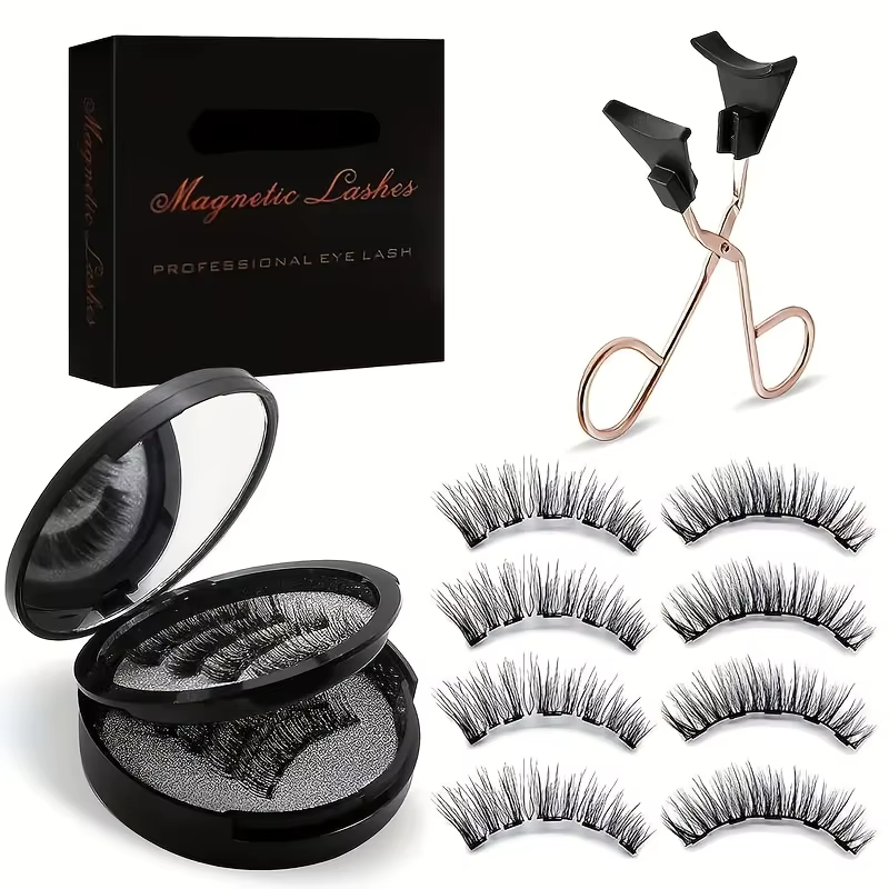 8 pièces Kit de cils magnétiques faux