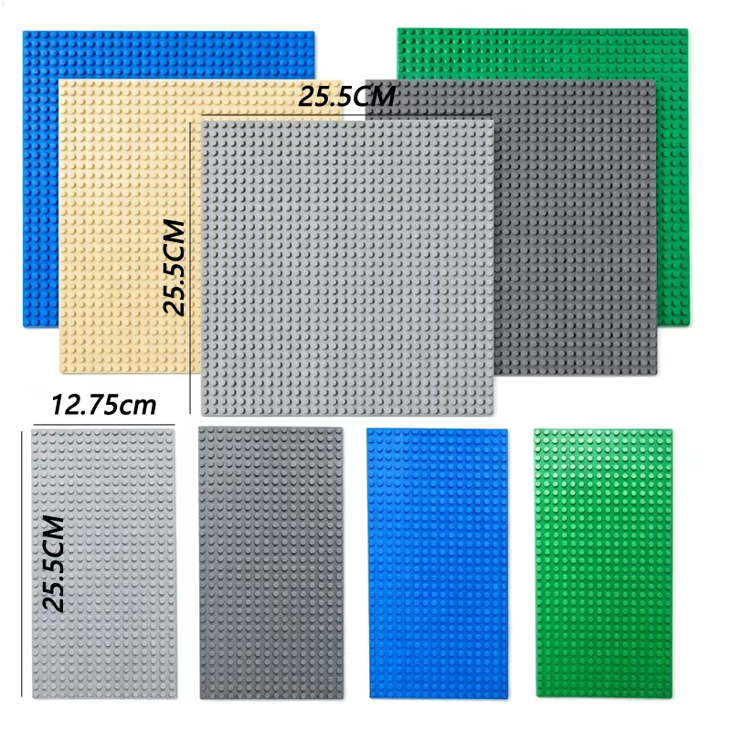 Plaques de base classiques 16x32 et 32x32 pour blocs de construction, pièces compatibles avec les briques de construction, jouets pour adolescents