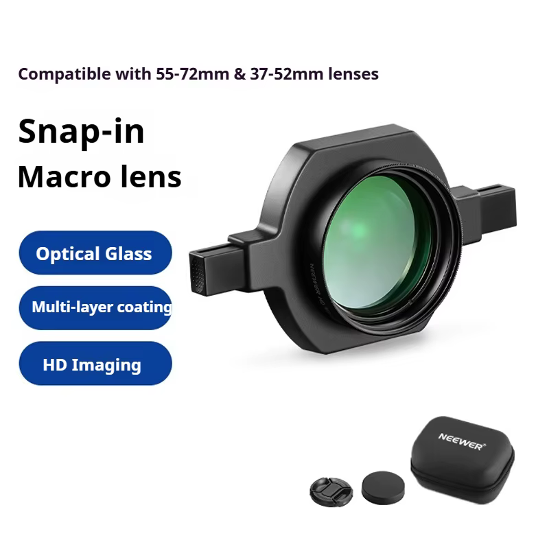 NEEWER LS-40 37-72mm objectif gros plan objectif Macro à pression pour Sony Nikon Canon Fuji gros plan haute définition pour la nature morte