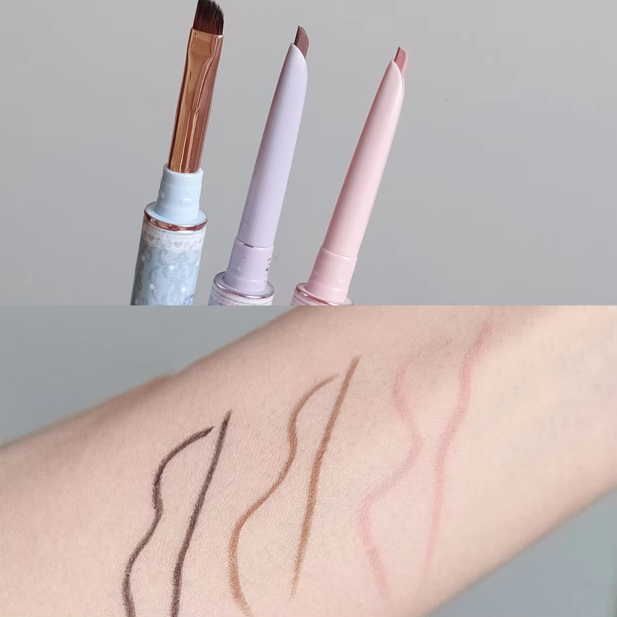 Crayon gel pour les yeux imperméable longue durée Flower Knows Bunny Garden - Maquillage quotidien naturel anti-bavures