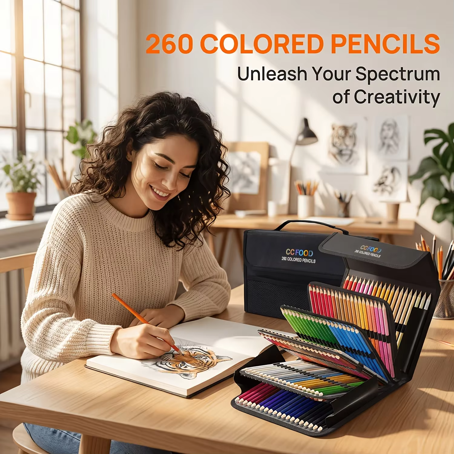 Crayons de couleur 260/520, fournitures artistiques, ensemble de crayons, excellent livre de coloriage, crayons pour la salle de classe, pour usage artistique professionnel