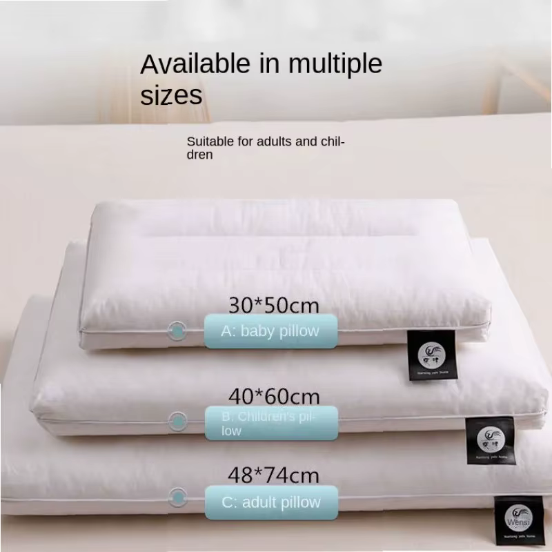 Oreiller en coton pur à profil bas, soutien cervical, pour adultes, hommes et femmes, étudiants, simple, doux, ultra-fin, pour filles, oreiller plat à profil bas