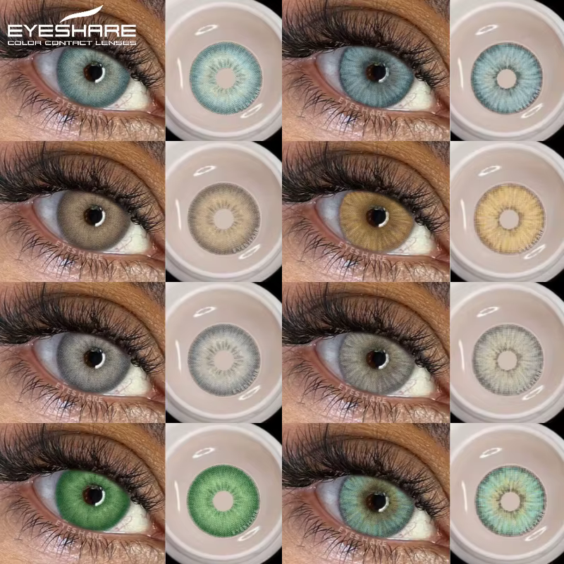 EYESHARE 1 paire de lentilles de contact annuelles naturelles pour embellir les yeux