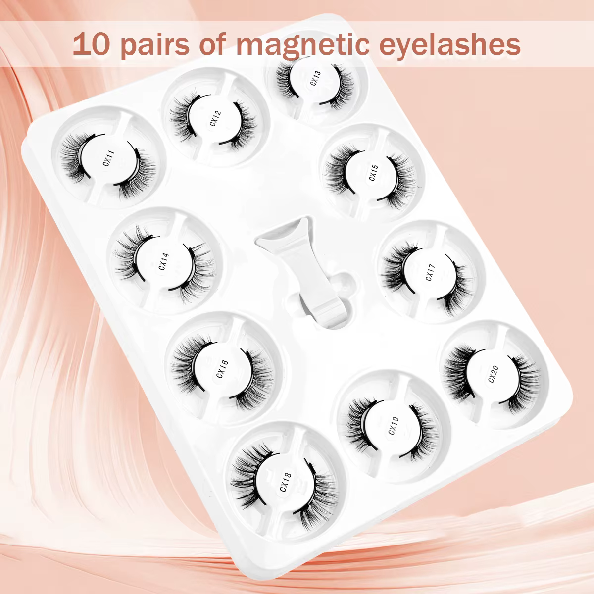 Kit de cils magnétiques 5/10 paires Extension de Faux