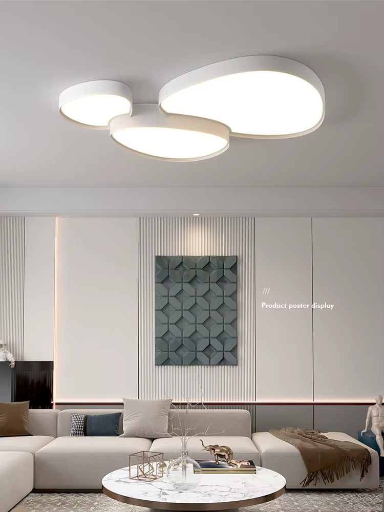 Salon lampe plafonniers chambre salle à manger lampes simple nordique moderne noir blanc lampe à LED maison lampe décorative