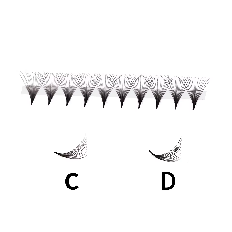Extensions de cils préfabriquées
