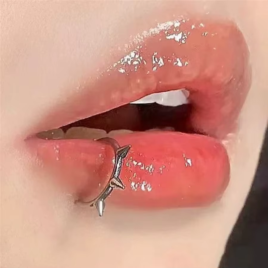 2 pièces à la mode 10mm en acier inoxydable Punk Clip sur faux Piercing nez enveloppement lèvres anneaux unisexe nez anneau femmes hommes Tusk corps bijoux