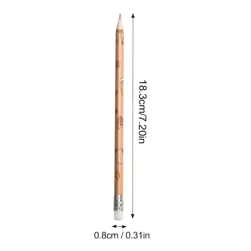 20 crayons ronds Kapibara, longueur 7,47 pouces (cm), avec mine de crayon, pour le dessin, le traçage, le marquage, fournitures artistiques, crayons pour le travail du bois, papeterie, fournitures de