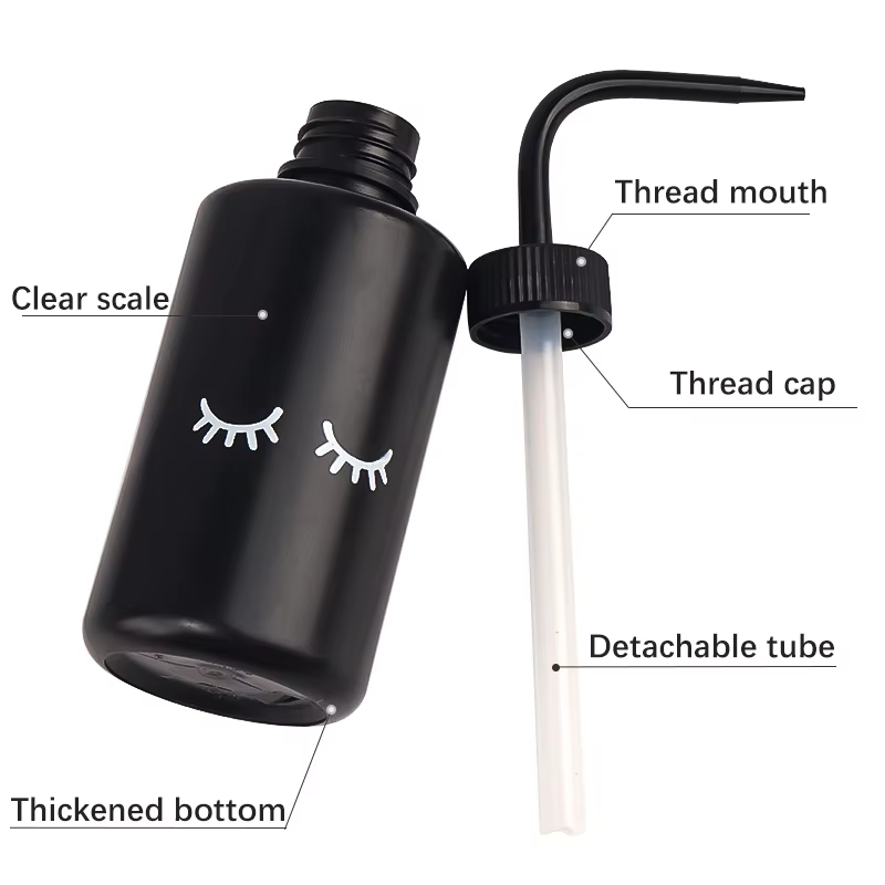 Bouteille de nettoyage de cils Falsh avec Logo de cils de 250ml