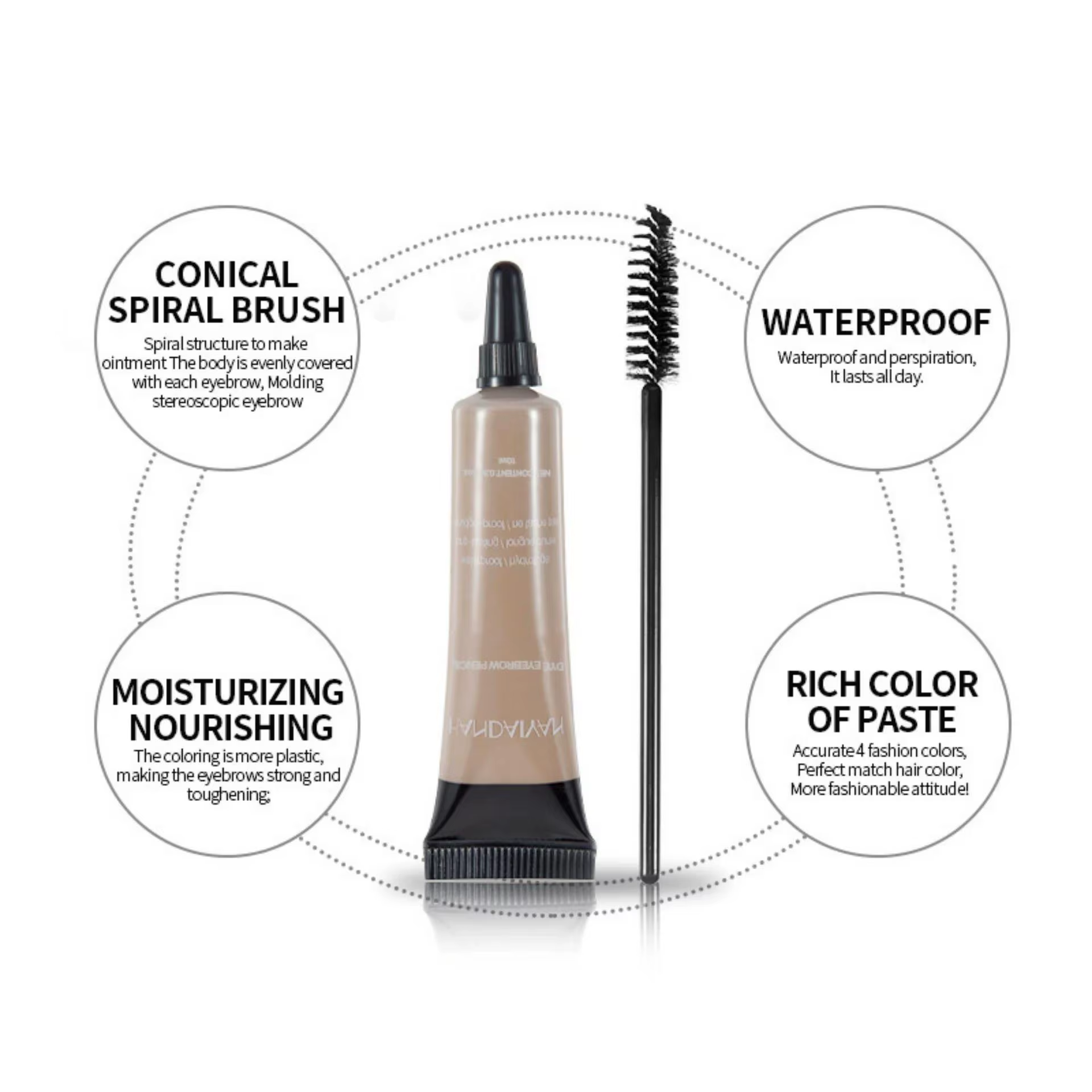 Gel teinté naturel pour sourcils