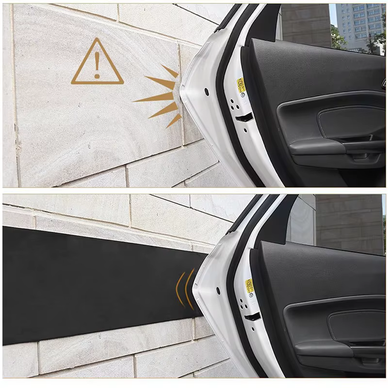SEAMETAL 200X20cm protecteur de porte de voiture Garage en caoutchouc style de voiture garde murale pare-chocs sécurité Parking lèvre pare-chocs protecteur extérieur