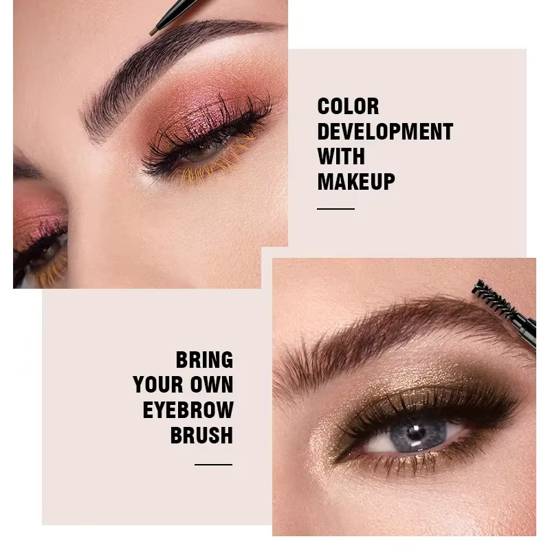 Stylo à sourcils rotatif à Double tête