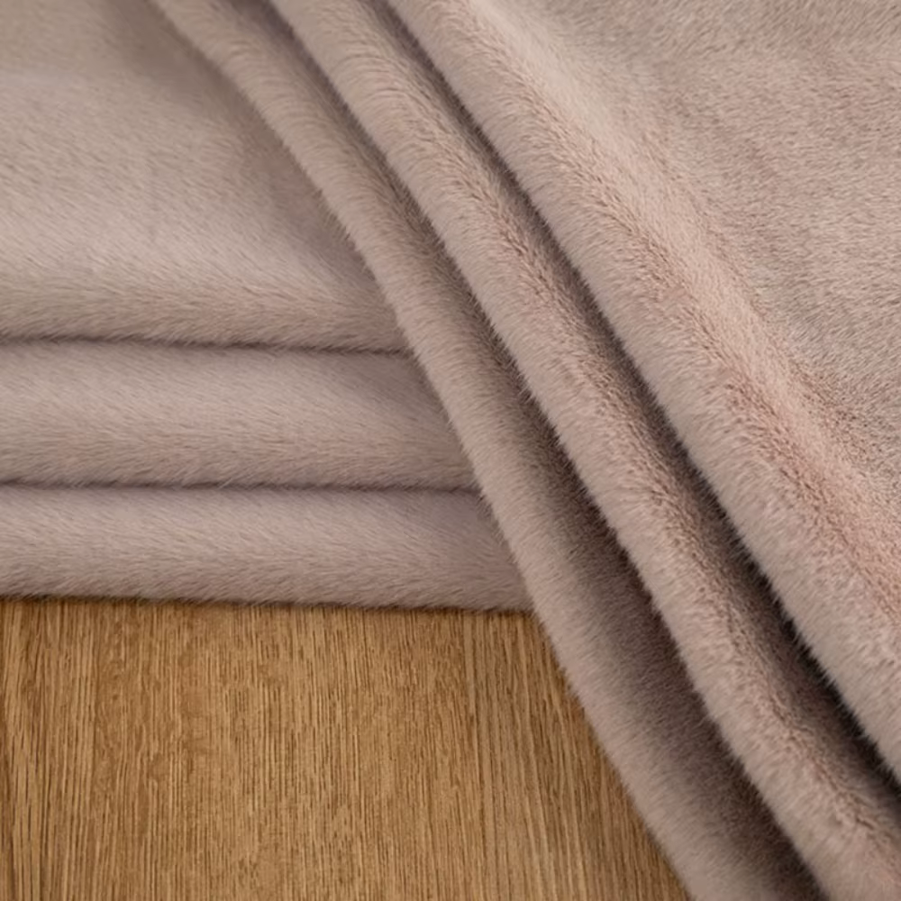 Tissu en fausse fourrure de vison de 5mm