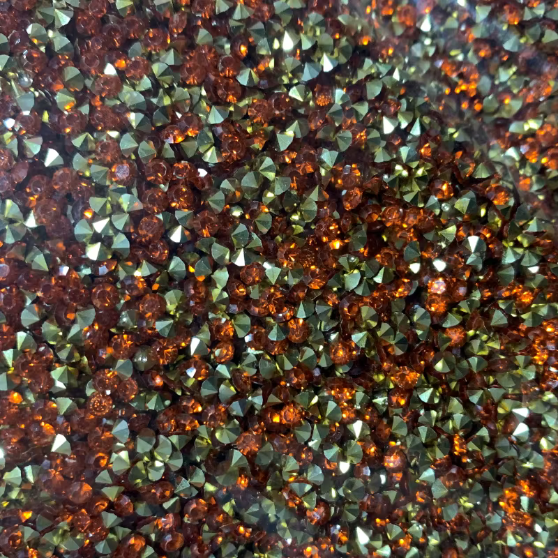 Diamant en résine à fond pointu de 3 mm, fond argenté, fond doré, diamant à fond pointu, diamant pour décoration d'ongles DIY, couleur D