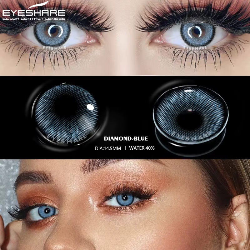 EYESHARE 2 pièces lentilles de contact colorées pour les yeux