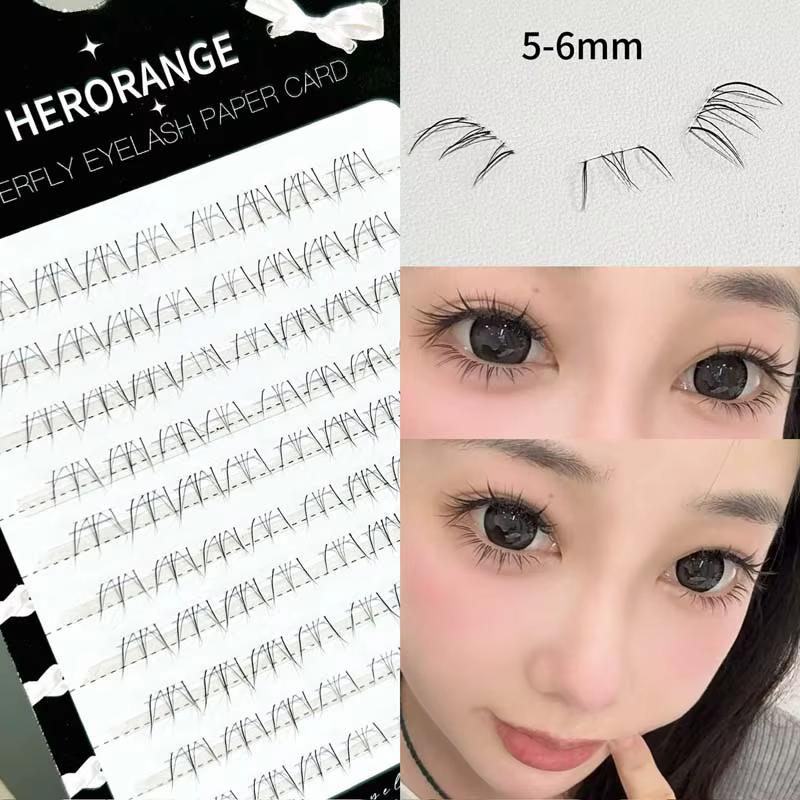 Cils inférieurs Herorange Cat, multi-clusters, légers, confortables, faciles à appliquer, aspect naturel, maquillage quotidien pour les yeux