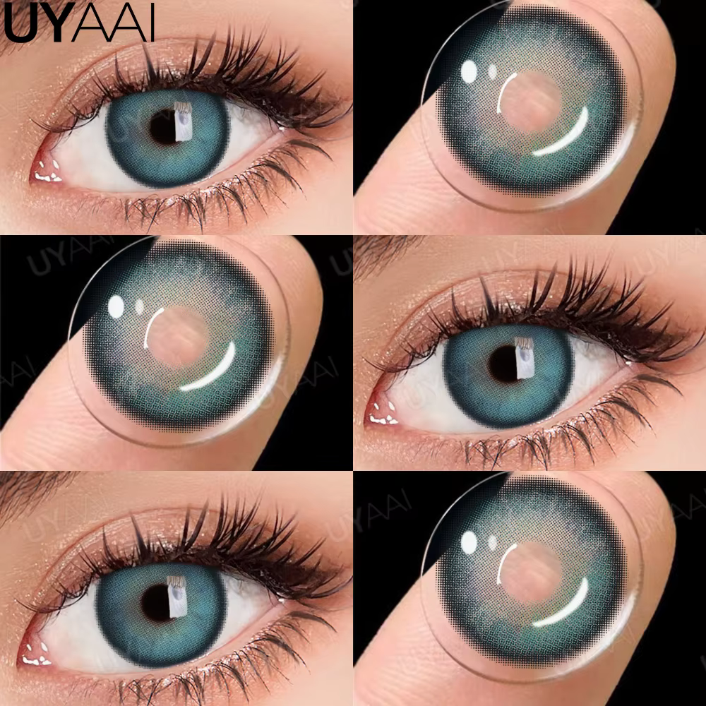 UYAAI lentilles de Contact nouveau maquillage élèves colorés cosmétiques marron naturel élève