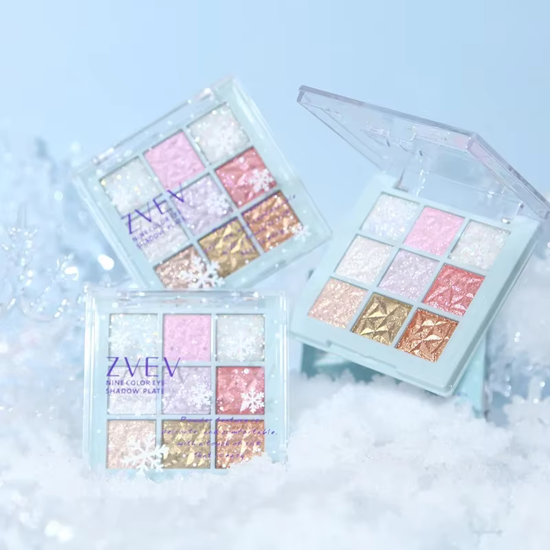 Palette de fards à paupières flocon de neige