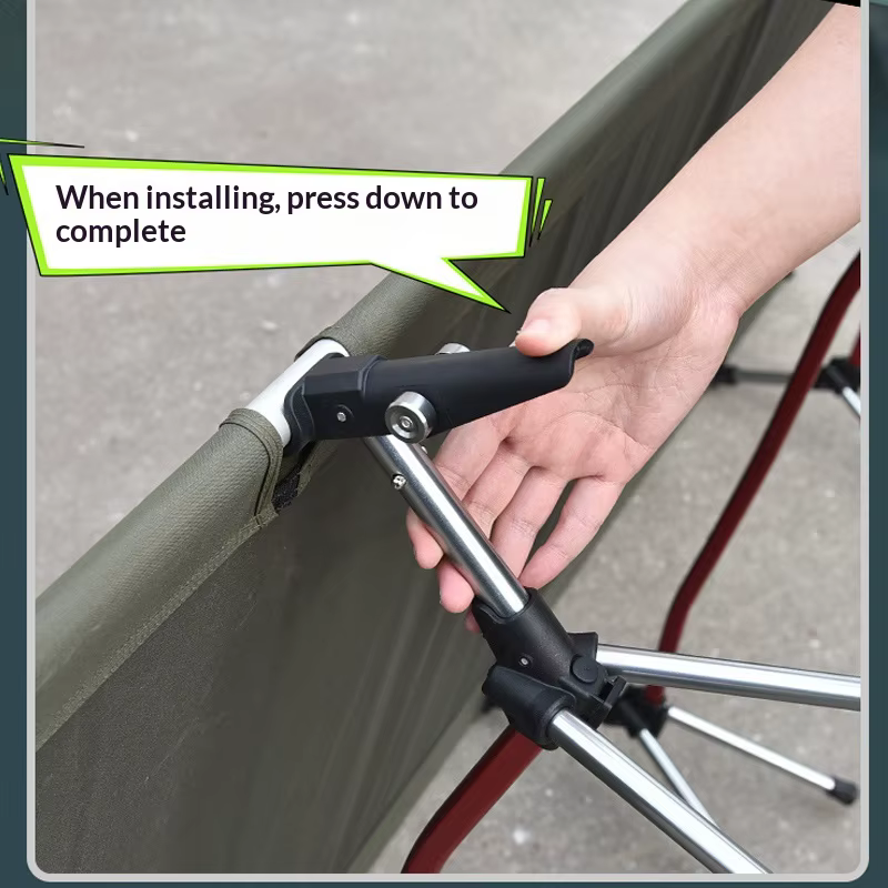 Lit de camping pliable Lohascamping 80 cm de large, ultraléger, portable, double usage (hauteur réglable), pour le backpacking, les voyages et la randonnée.