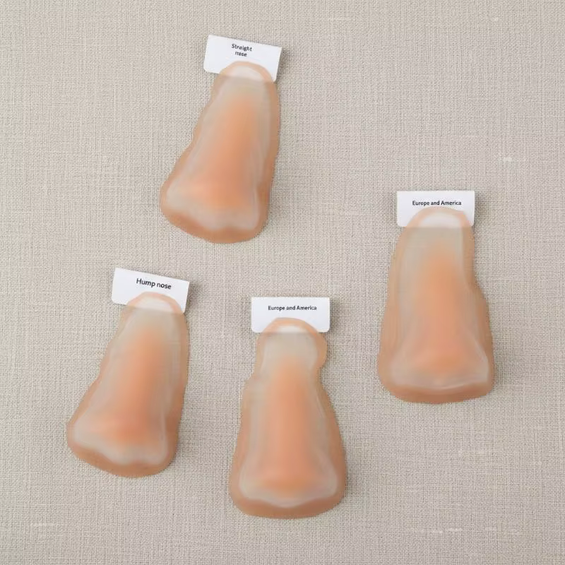 Faux nez en silicone professionnel pour maquillage, effets spéciaux, respectueux de la peau, naturel, réutilisable, pour maquillage de scène, prothèse faciale