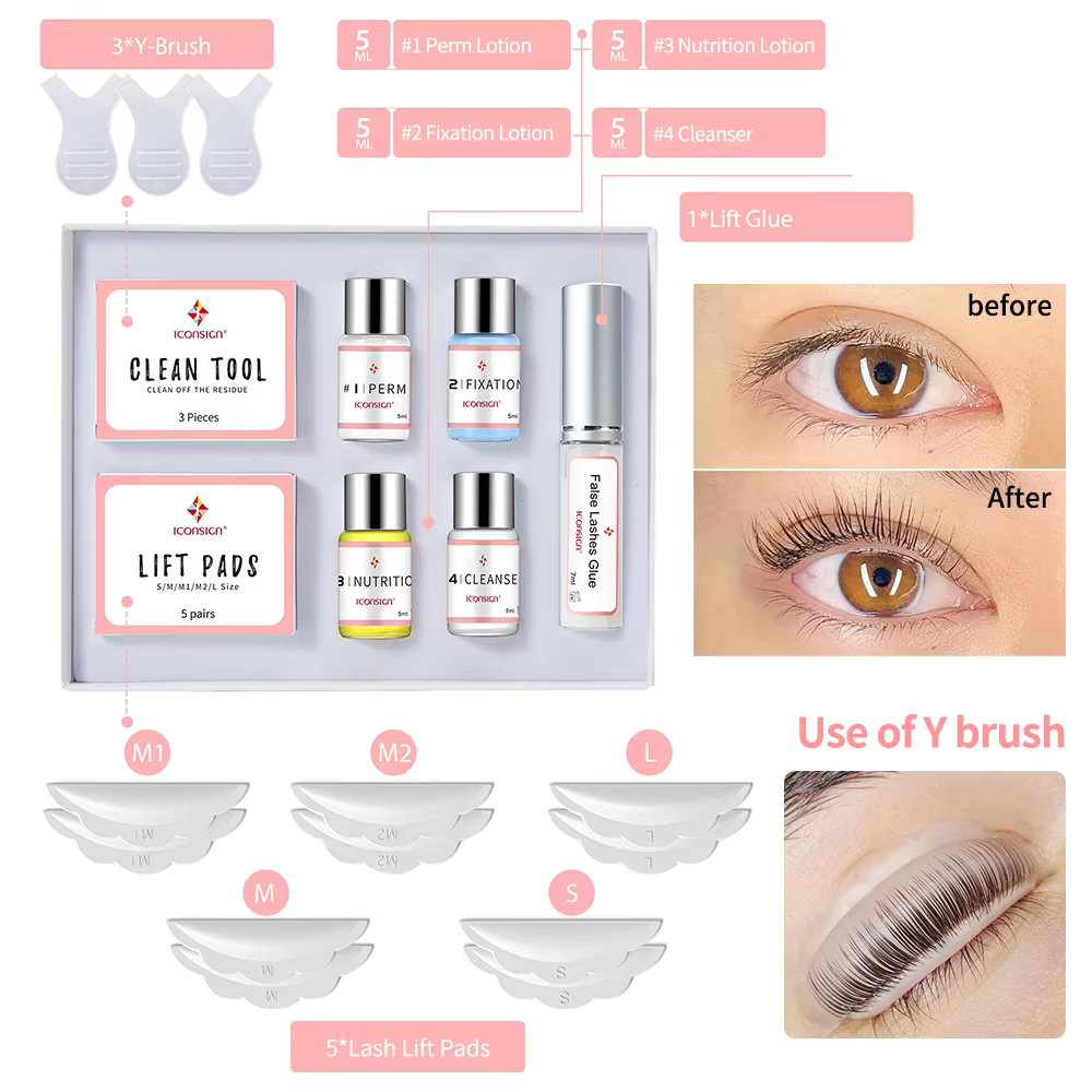 ICONSIGN Kit de levage de cils Lifiting rehausseur