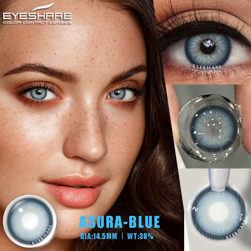 EYESHARE 1 paire de lentilles de contact de couleur pour les yeux cosmétiques