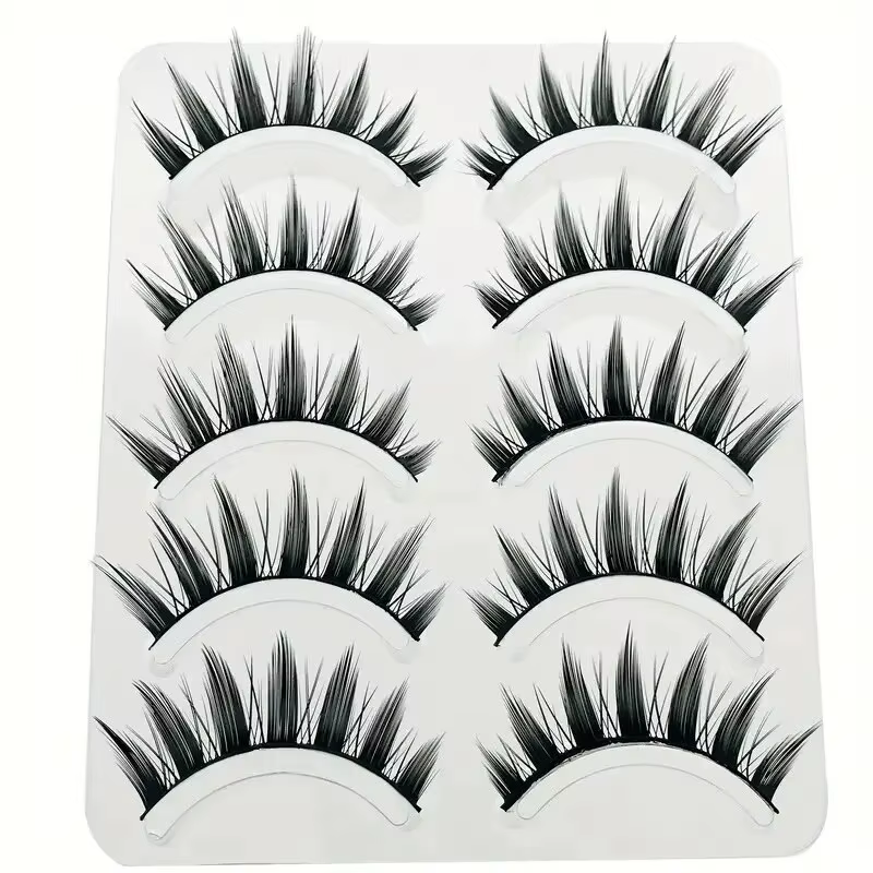 Améliorez votre look avec des faux cils inspirés du Manga – Lot de 5