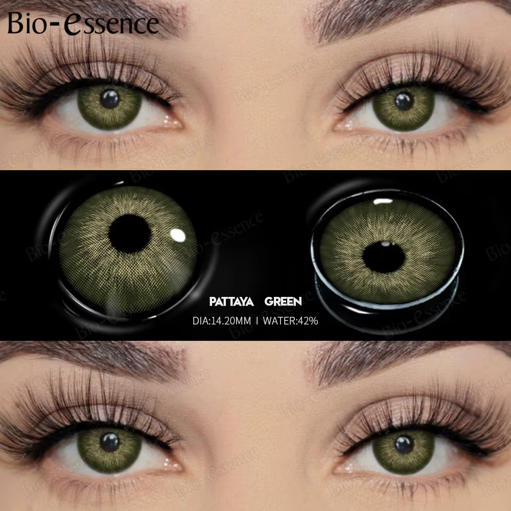 Bio-essence 1 paire de lentilles de contact colorées pour les yeux