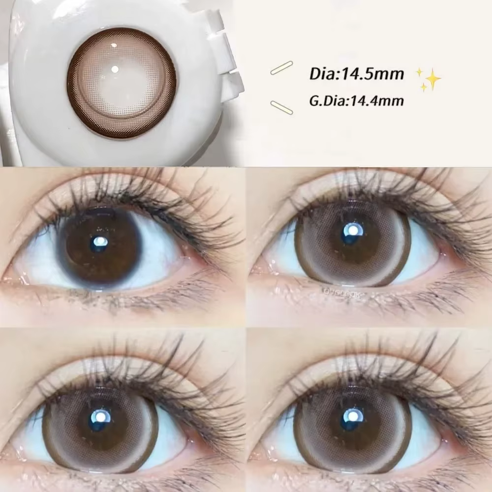 2PCS/paire 14.5mm lentilles perle série couleur