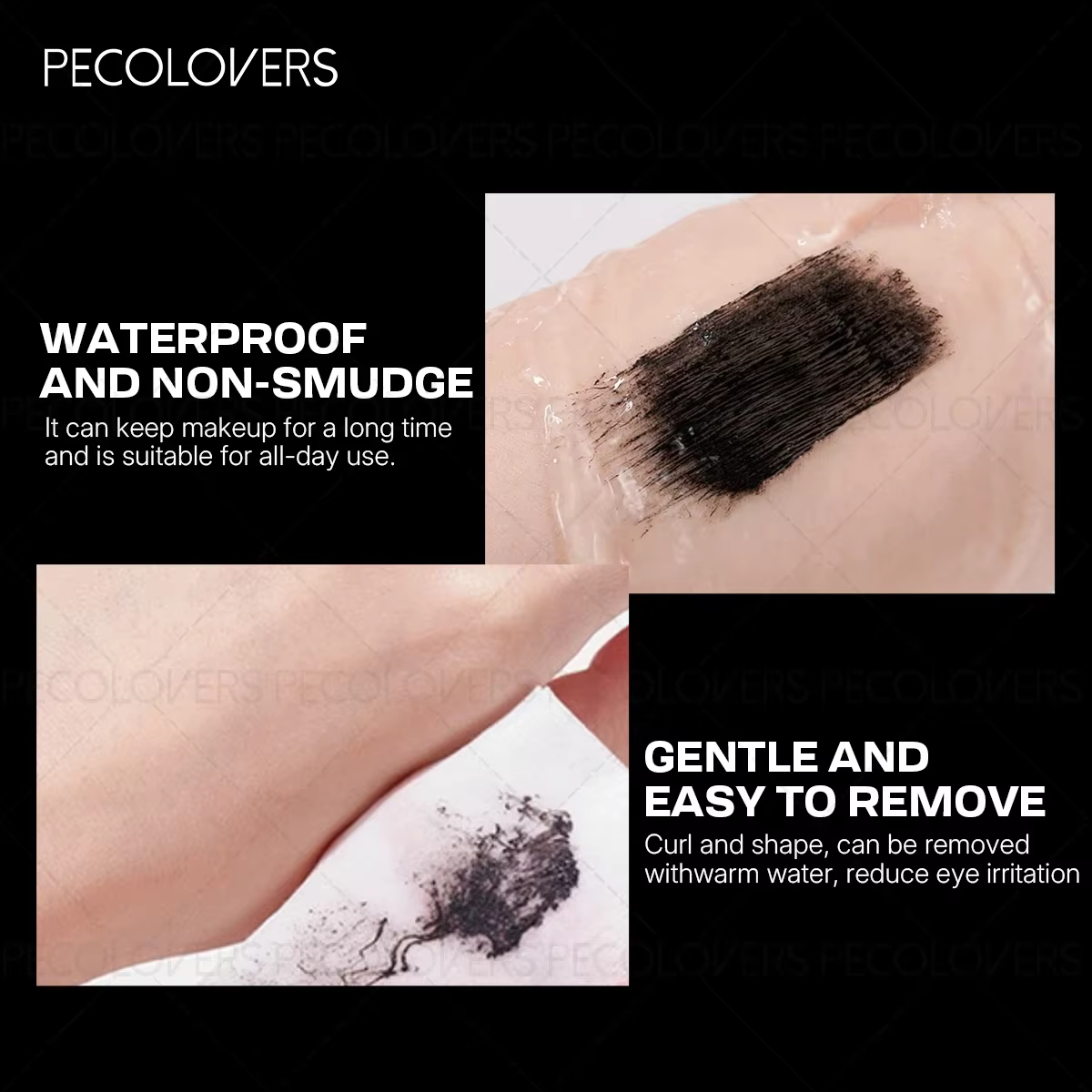 1PC Mascara pour cils en fibres 5D imperméable | Formule longue durée et résistante à la transpiration