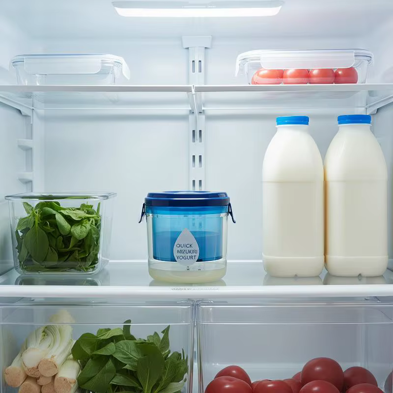 ❤ Passoire à yaourt de qualité alimentaire, filtration rapide, fonctionnement facile, couvercle hermétique, pour yaourt grec fait maison, utilisation domestique en cuisine
