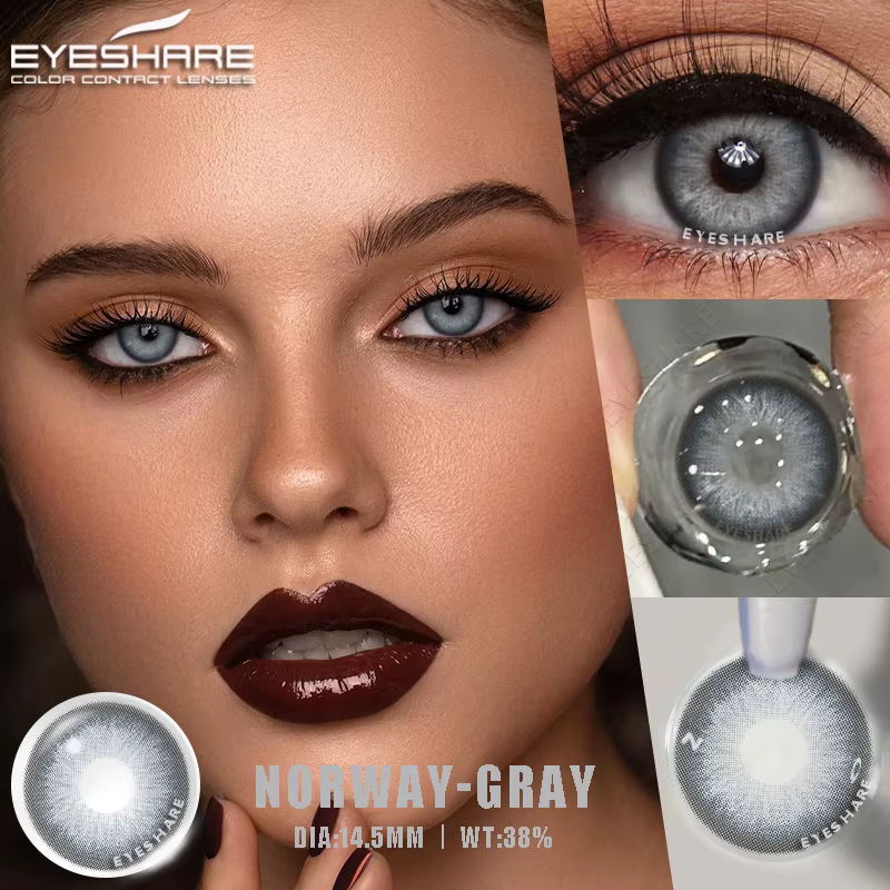EYESHARE 1 paire de lentilles de contact colorées pour les yeux